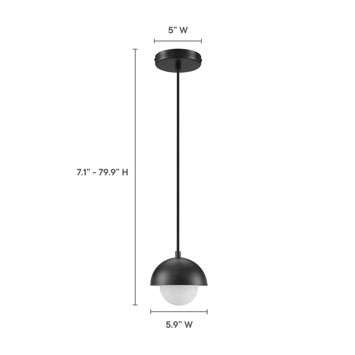 Echoe Globe Pendant Light - Black