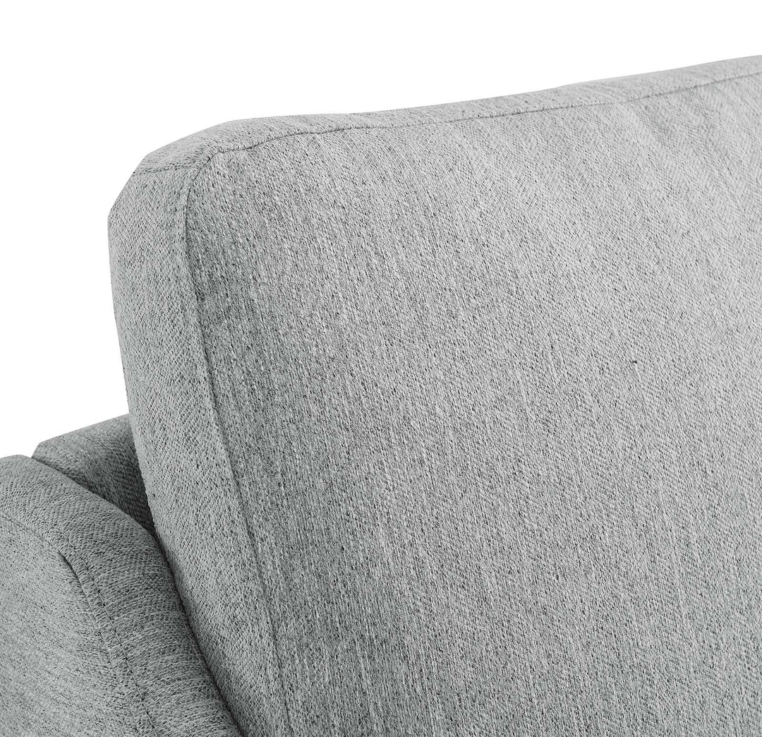 Lancor Upholstered Fabric Armchair Light Gray