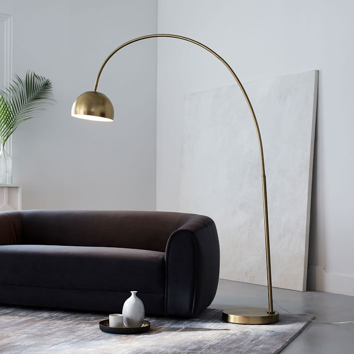 Overarching Metal Shade Floor Lamp