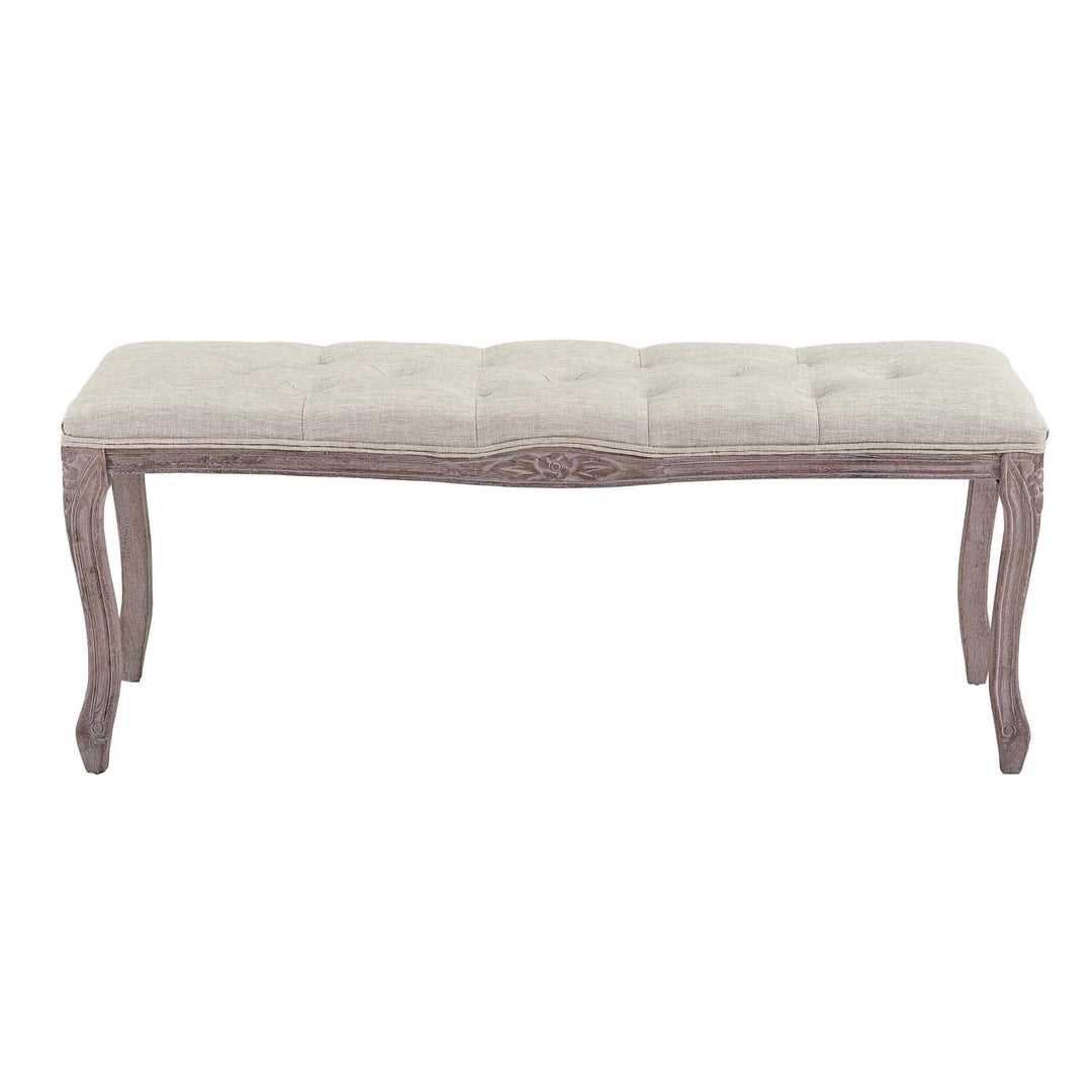 Leage Fabric Bench - Beige