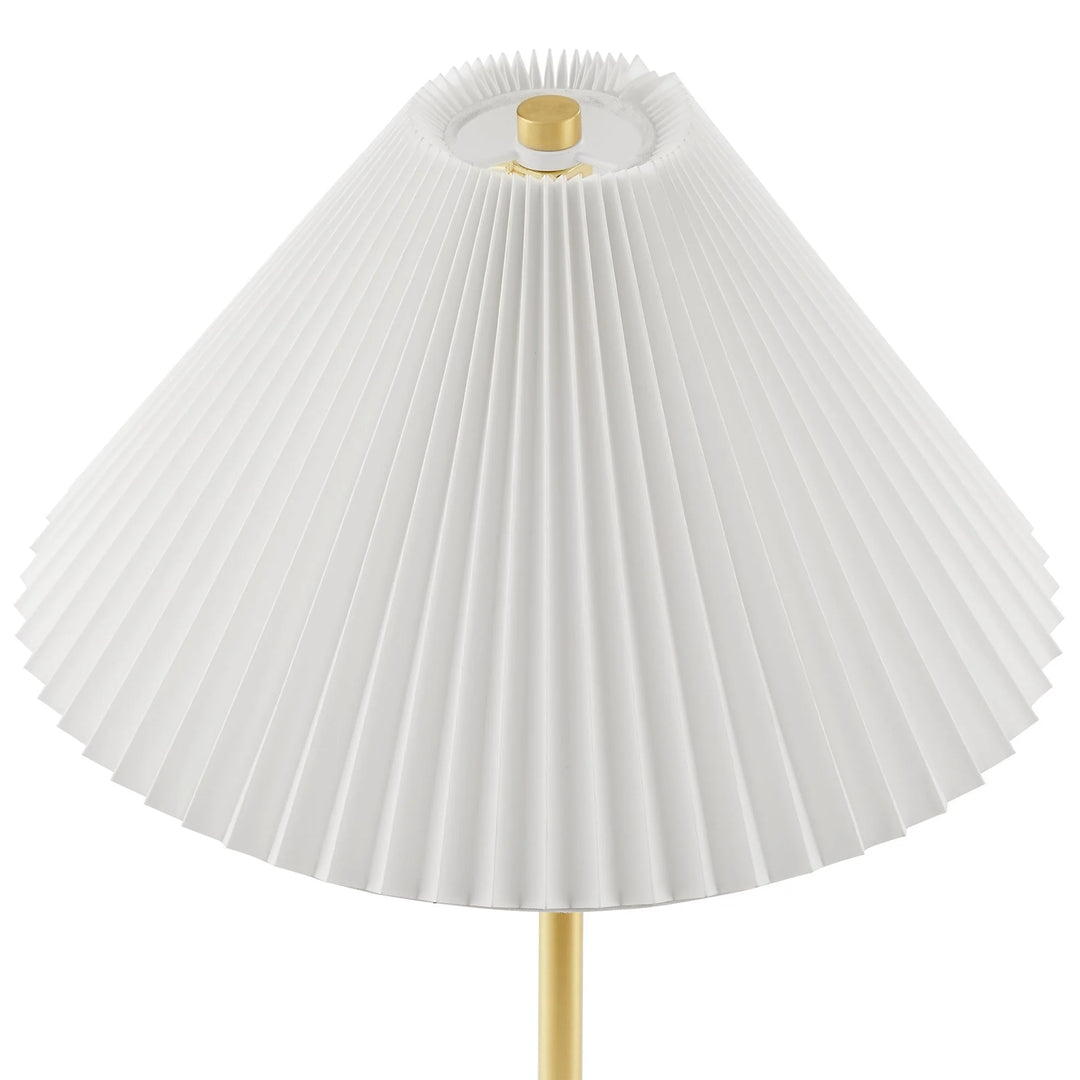 Lilia Marble Dome Floor Lamp - Brass