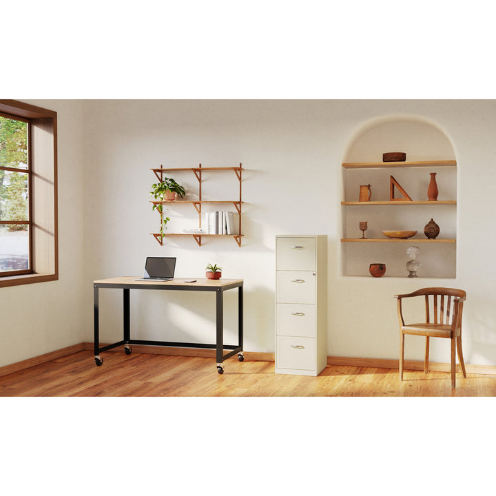 Cavitt 4-Drawer Vertical Filing Cabinet Ebern Designs Color: Pearl White