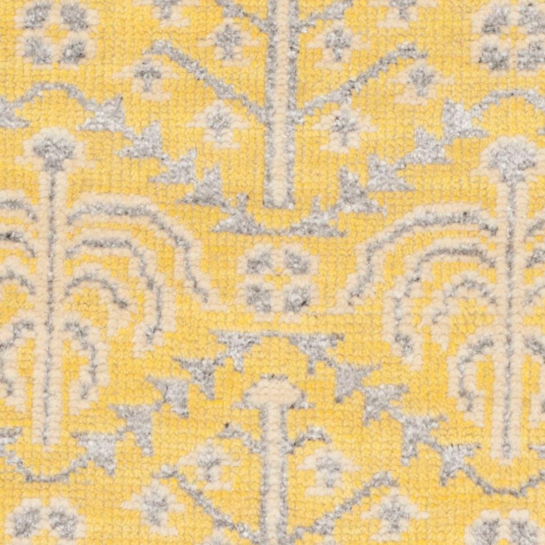 Brownsburg Stone Wash Hand Knotted 55% Wool, 10% Viscose, 35% Cotton Oriental Rug Bungalow Rose Rug Size: Rectangle 4' x 6'