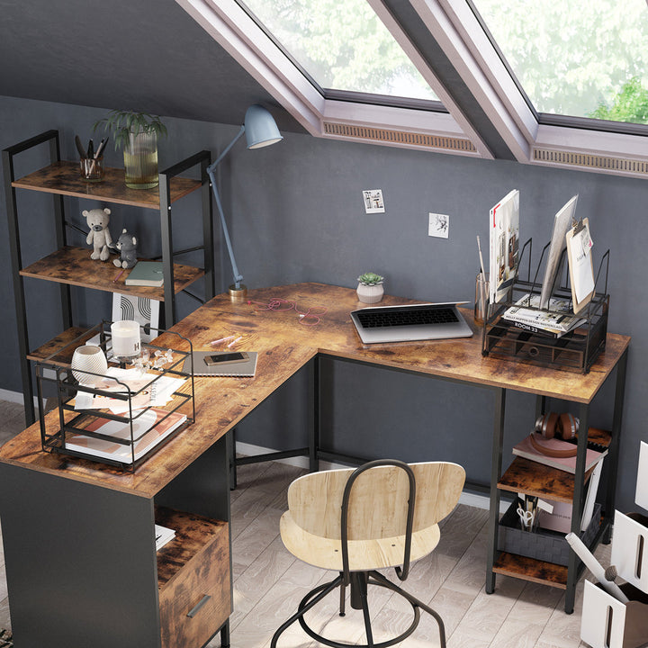 Emmet L-Shape Desk Loon Peak®