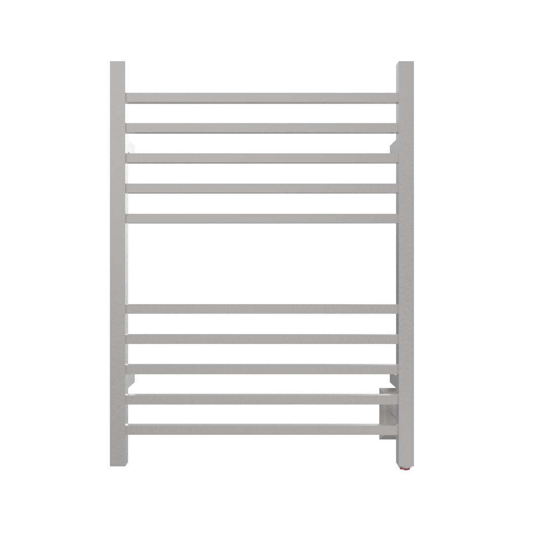 Radiant Square Wall Mounted Electric Towel Warmer Amba Finish: Brushed