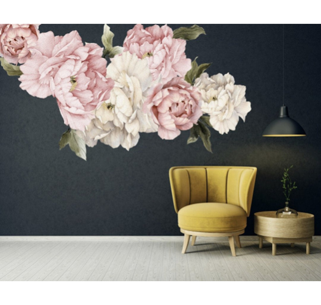 20 Piece Peonies Wall Decal Set House of Hampton®