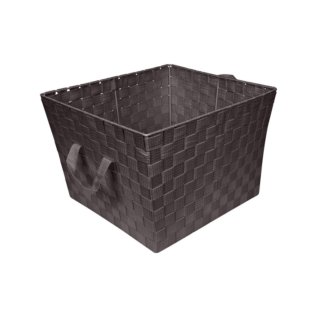 Plastic Basket Zipcode Design™ Color: Choco Pack Size: 1, Size: Large