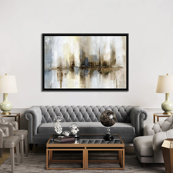 Harbor Lights' Print on Canvas East Urban Home Mat Color: No Mat Size: 8" H x 12" W x 0.75" D Format: Wrapped Canvas