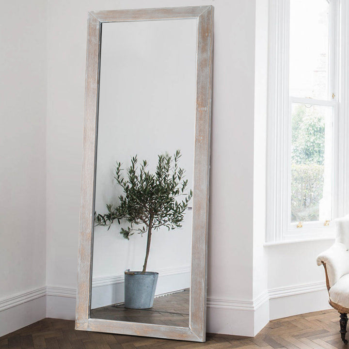 Eldorado Modern & Contemporary Full Length Mirror Three Posts™ Finish: Nature Wood