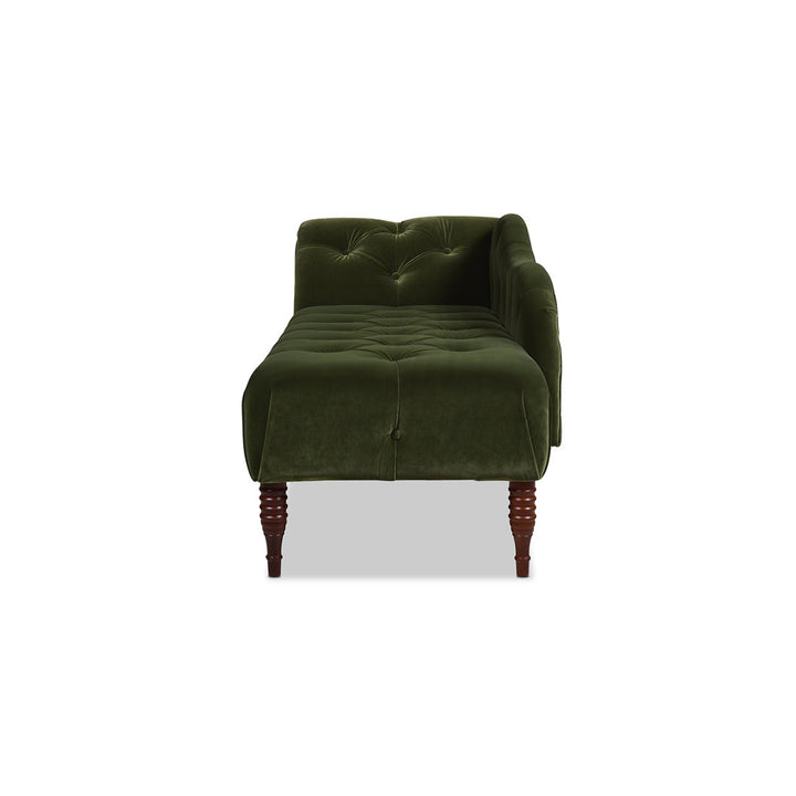 Kannon Tufted Right-Arm Chaise Lounge Willa Arlo™ Interiors Fabric: Olive Green Velvet