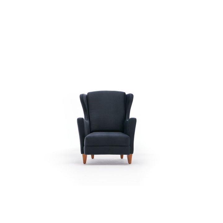 Glisson 31.5" W Polyester Wingback Chair East Urban Home Fabric: Black 100% Polyseter