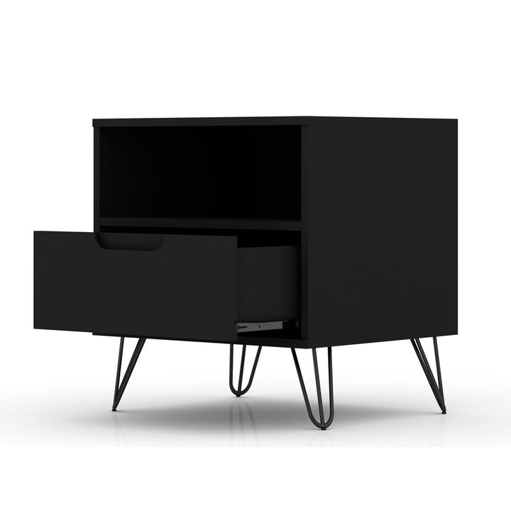 Darbie Drawer Nightstand Zipcode Design™ Color: Black Quantity: Set of 2