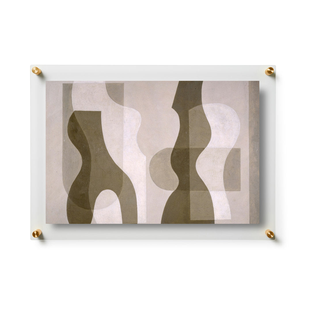 Clear UV-Grade Acrylic Modern Floating Picture Frame - Gold Wexel Art Photo Size: 11" H x 17" W