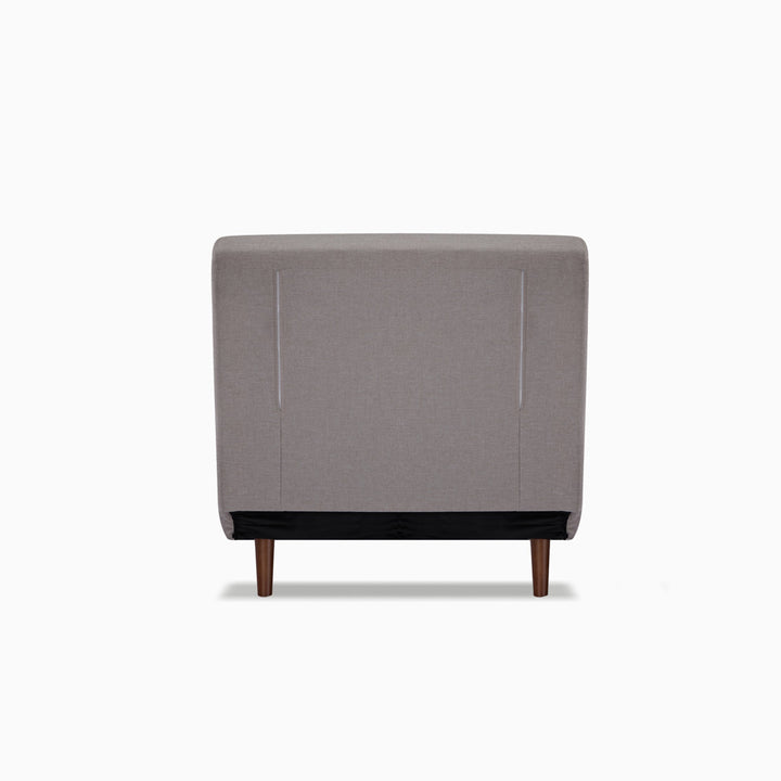 Jacquelyn 30.31" Wide Convertible Chair Mercury Row® Teen Leg Color: Coffee Fabric: Beige Polyester