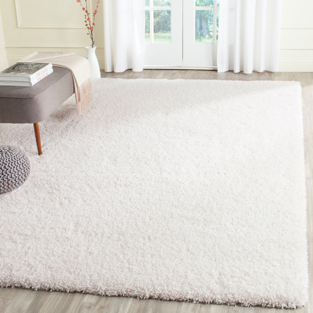 Assar White Area Rug Wade Logan® Rug Size: Rectangle 8' x 10'