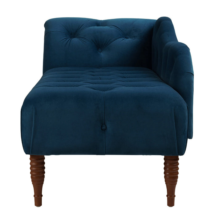 Kannon Tufted Right-Arm Chaise Lounge Willa Arlo™ Interiors Fabric: Teal Velvet