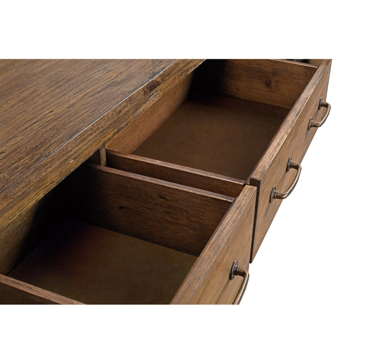 Trevion 3-drawer 60-inch Solid Wood Sideboard Mistana™ Color: Dark Brown