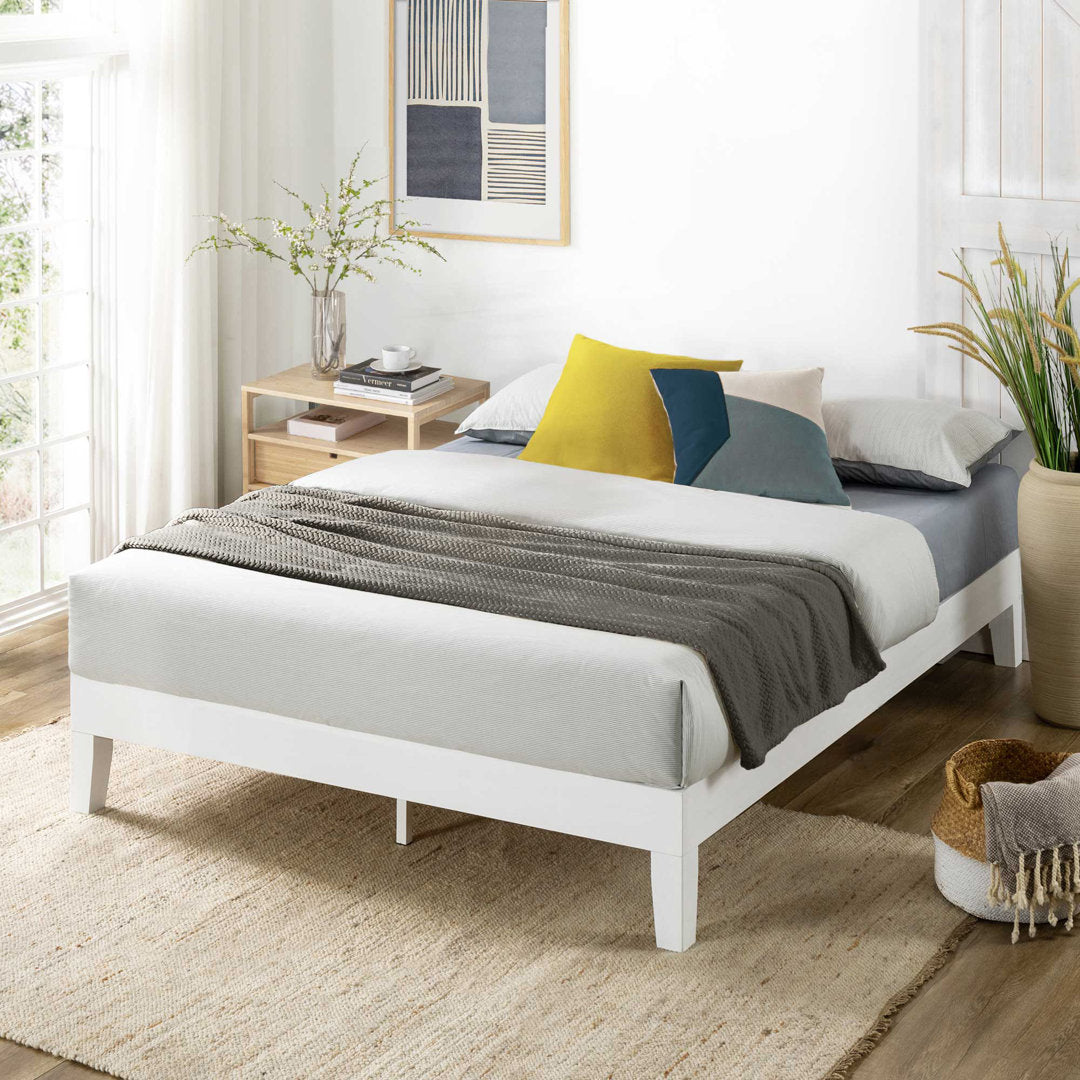 Amaryn Solid Wood Platform Bed Lark Manor™ Color: Light Natural Size: Full/Double