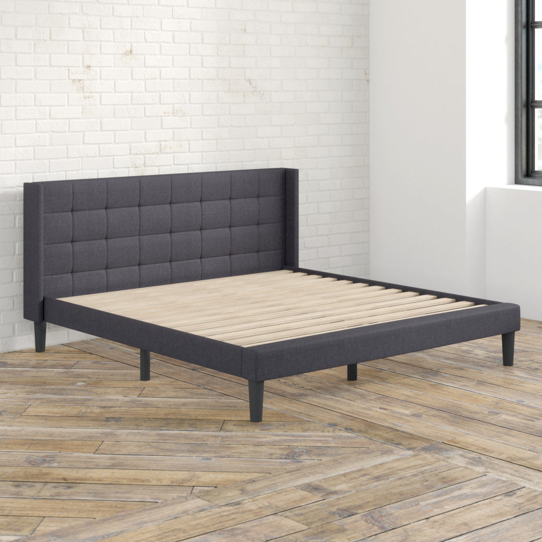 Martinez Upholstered Platform Bed Red Barrel Studio® Size: King