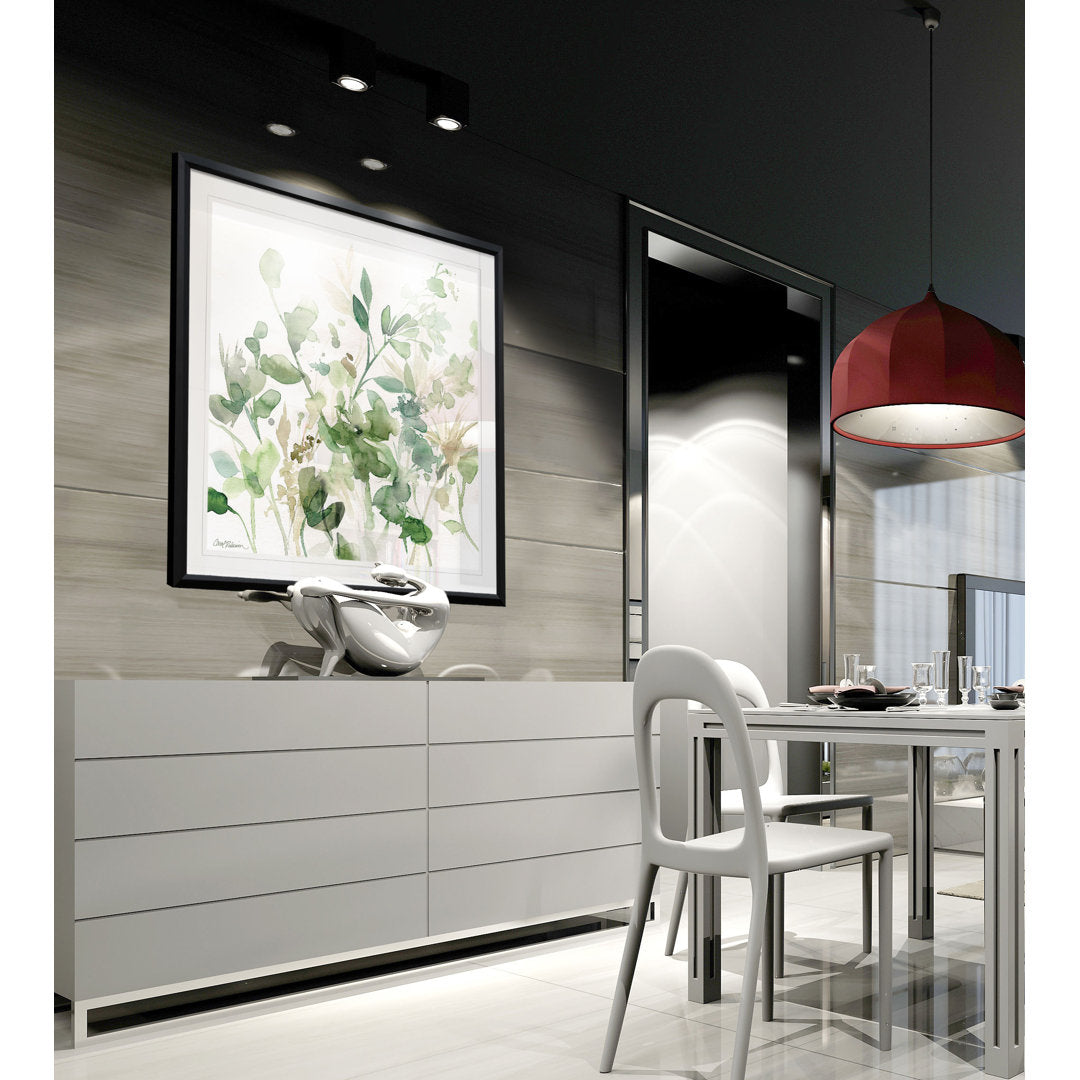 Argita Sage Garden I - Painting Print Lark Manor™ Size: 26.5" H x 26.5" W x 1.5" D Format: Black Plastic Framed