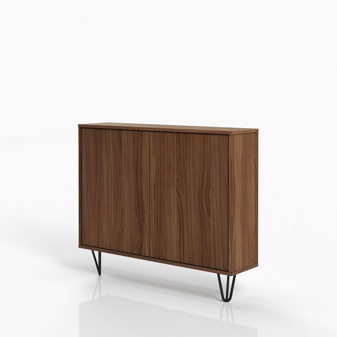 Azerion 2 - Door Accent Cabinet Wade Logan® Color: Walnut