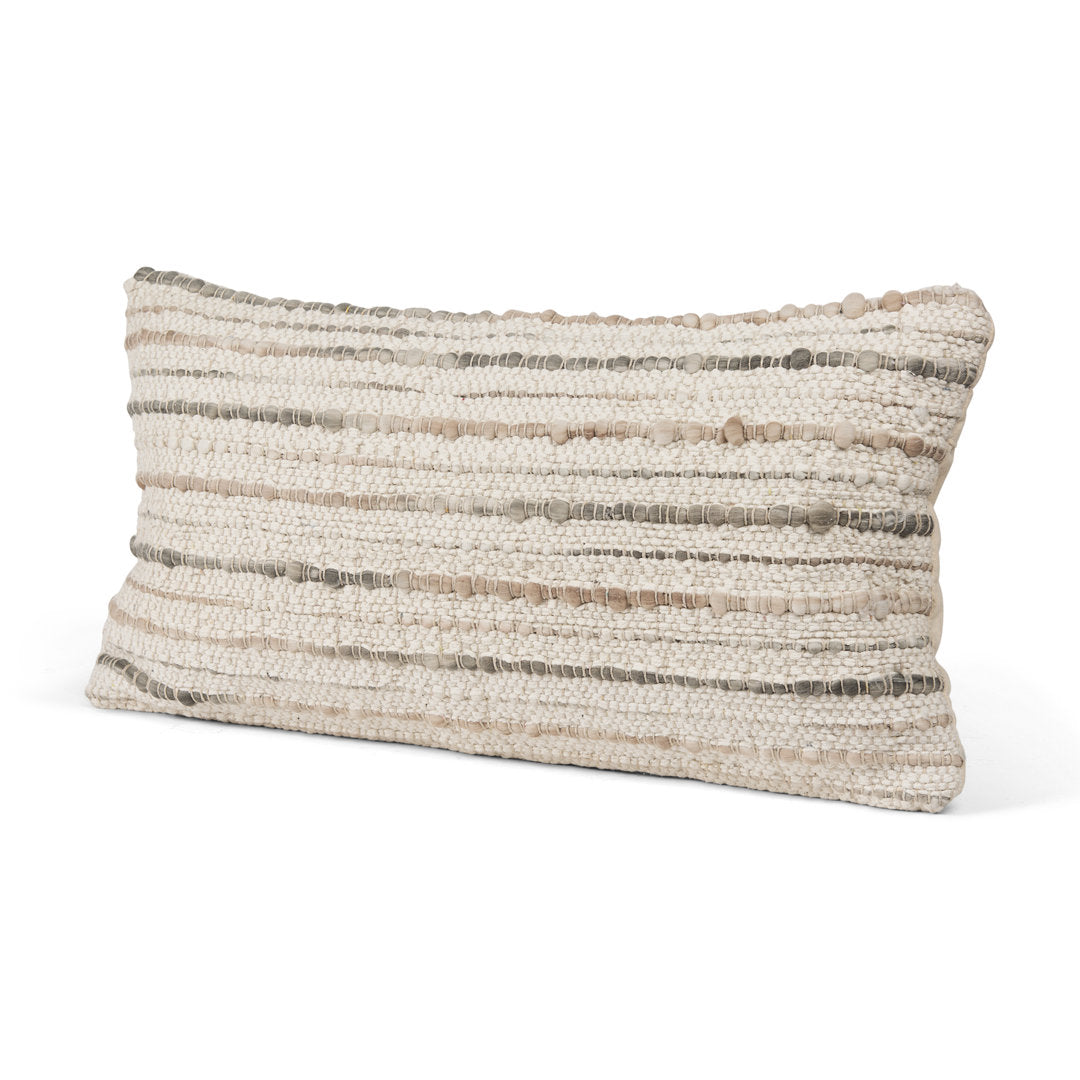 Elgan Cotton Blend/Canvas Lumbar Rectangular Pillow Cover Mercana