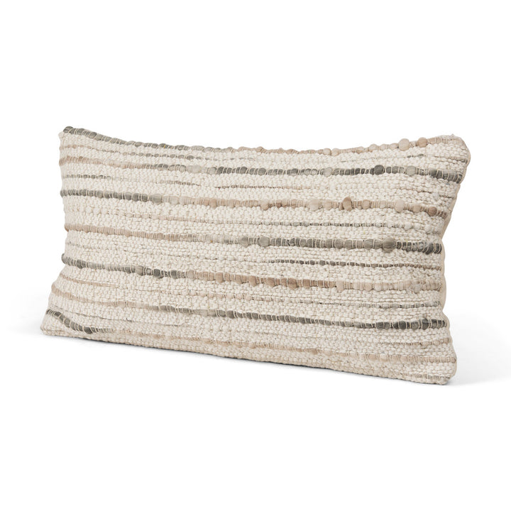 Elgan Cotton Blend/Canvas Lumbar Rectangular Pillow Cover Mercana