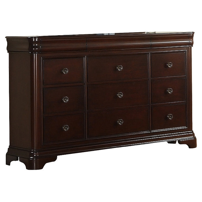 Altigarron 9 Drawer 65" W Solid Wood Dresser Lark Manor™
