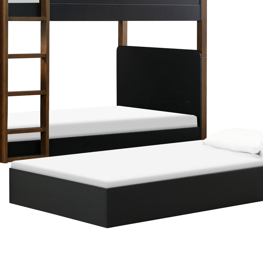 TipToe Twin Bunk Bed babyletto Color: Black/Natural Walnut