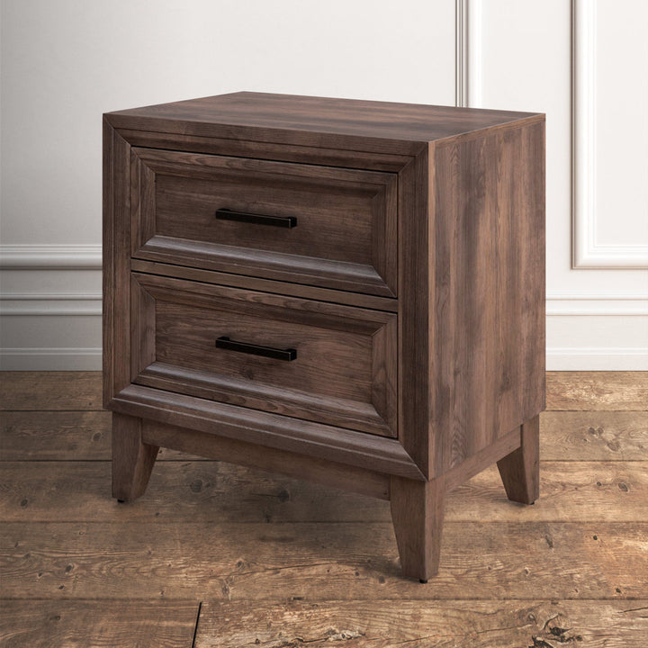 Anquenette 2 Drawer Nightstand in Brown Loon Peak®