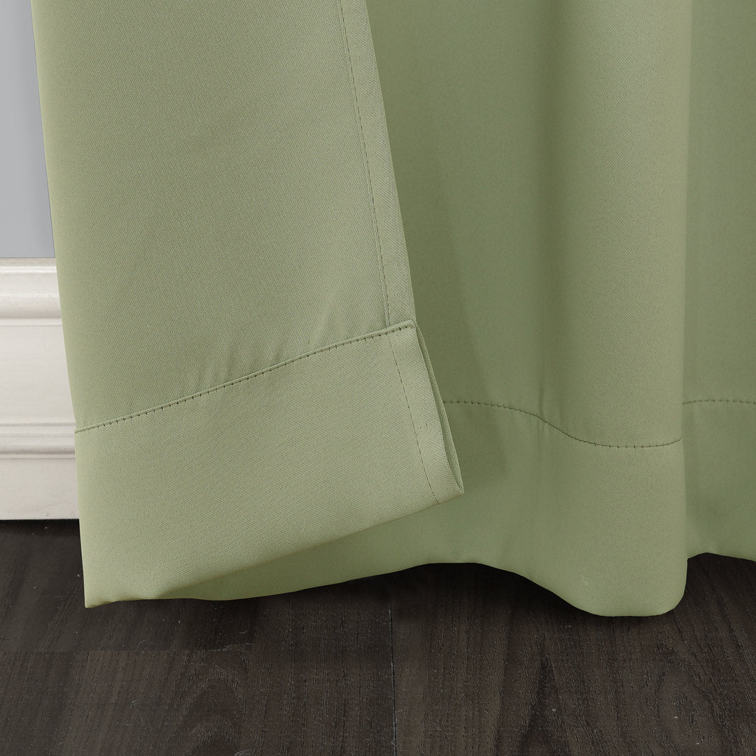 Wayfair Basics Thermal Blackout Grommet Sliding Patio Door Curtain Panel Wayfair Basics® Curtain Color: Sage Green