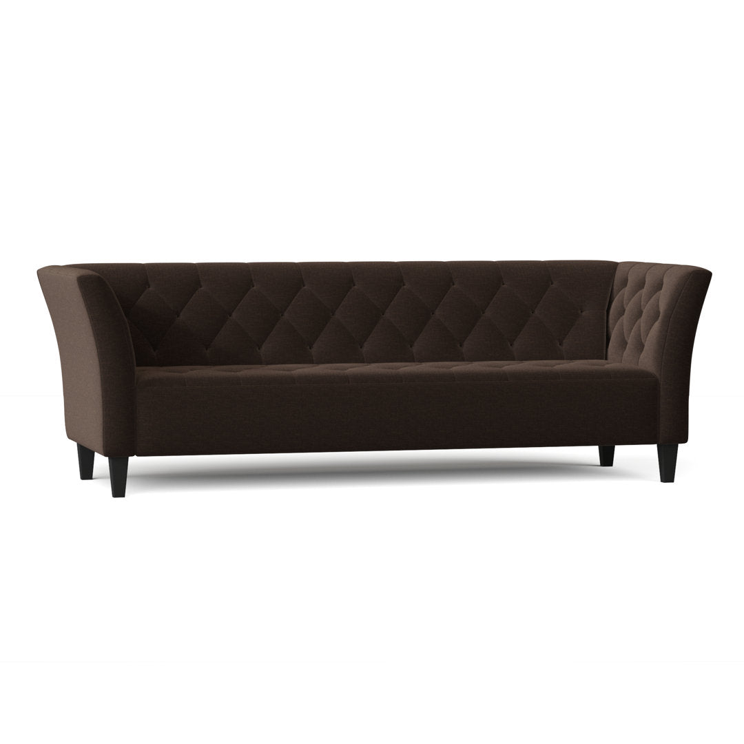Carruth 91" Flared Arm Sofa Mercer41 Body Fabric: Napa Brown Chenille