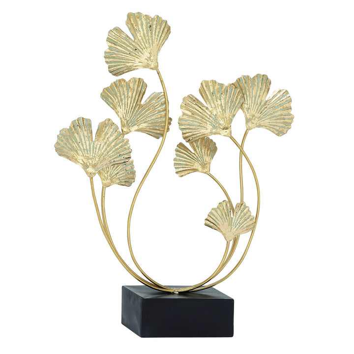 Metal Curved Floral Decorative Sculpture Mercer41