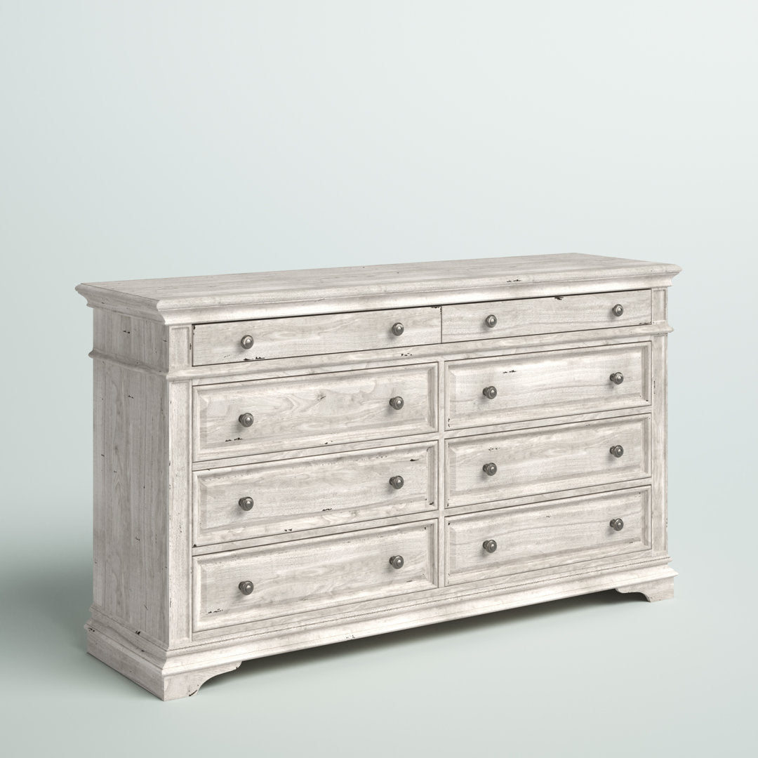 Boyer 8 Drawer 66'' W Double Dresser Laurel Foundry Modern Farmhouse® Color: Rustic Ivory