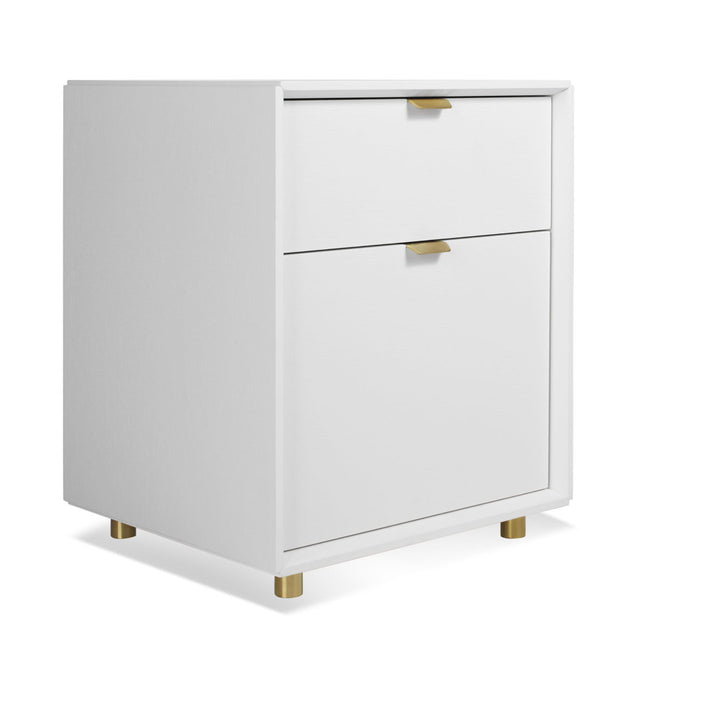 Dang 2 - Drawer Vertical Filing Cabinet Blu Dot Color: White