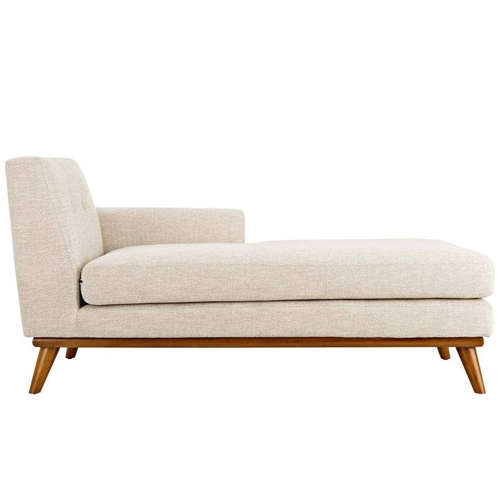 Modway Engage Chaise Modway Upholstery Color: Beige Polyester Blend Orientation: Right Hand Facing