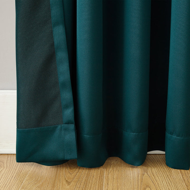 Wayfair Basics Room Darkening Grommet Curtain Panel Wayfair Basics® Curtain Color: Teal Size per Panel: 40" W x 63" L