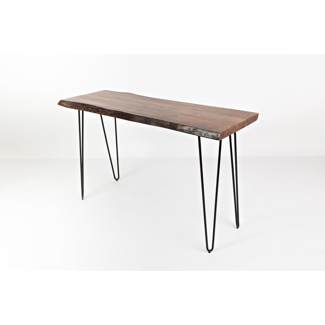 Camak 50'' Console Table The Twillery Co.® Table Top Color: Chestnut