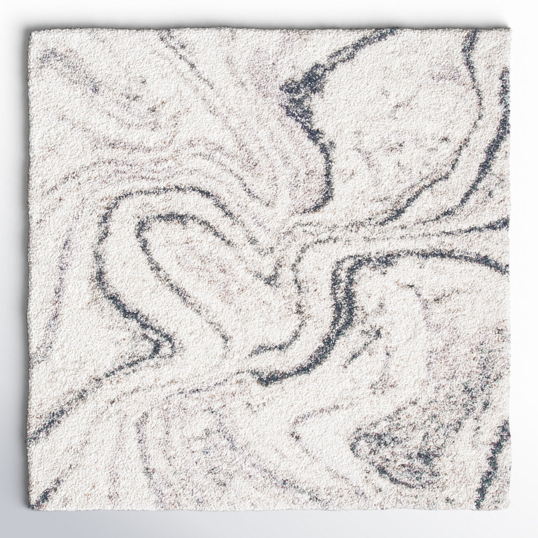 Speight Abstract Ivory/Gray Area Rug Willa Arlo™ Interiors Rug Size: Square 5'3"