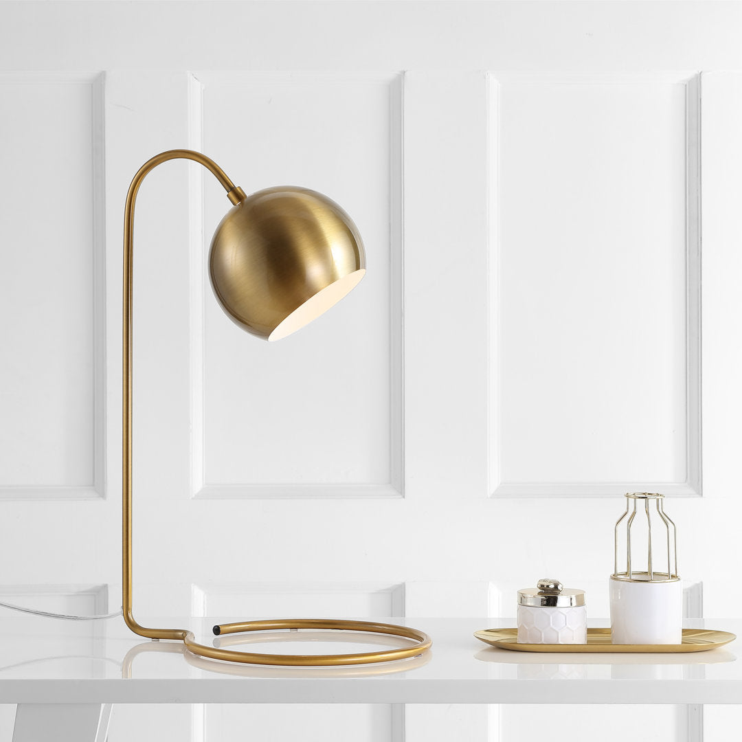 Rehaan 22" Desk Lamp George Oliver Finish: Gold