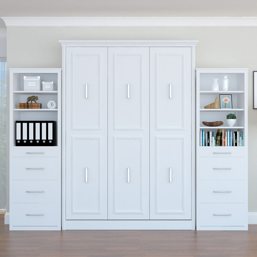 Avalon Queen Portrait Wall Bed with Two Towers Xtraroom