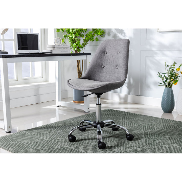 Tania Fabric Task Chair Mercury Row® Teen Upholstery Color: Gray