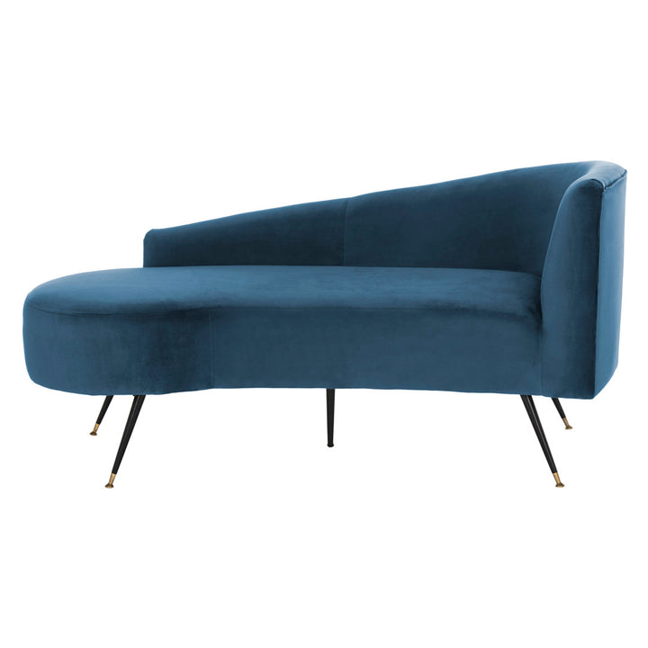 Frankie Right-Arm Chaise Lounge Mercer41 Fabric: Navy