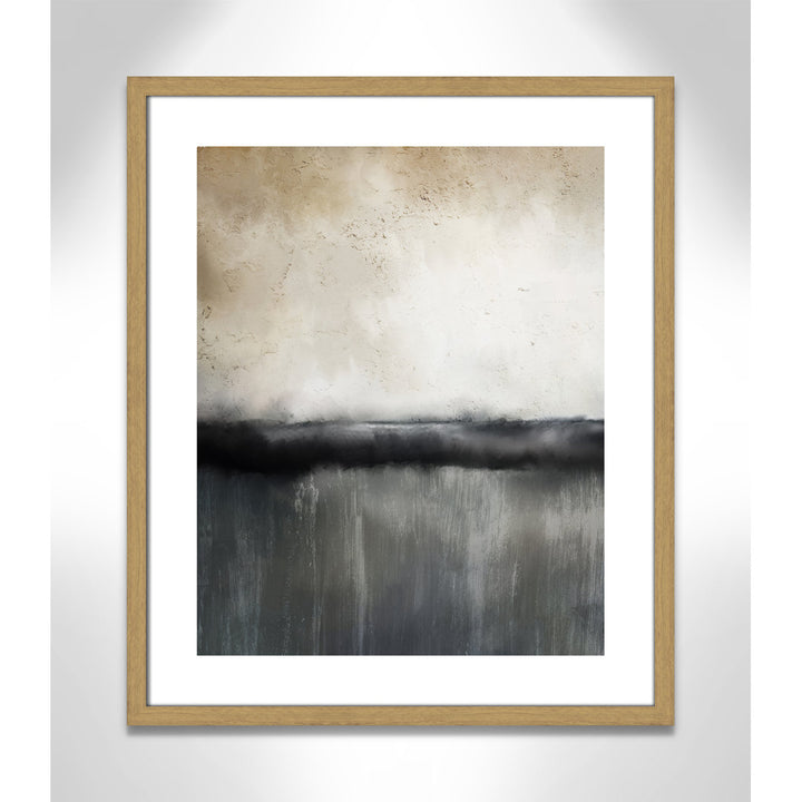 Sunset by Kimberly Allen Print Joss & Main Size: 25.5" H x 21.5" W x 0.75" D Format: Beige Wood Framed Paper