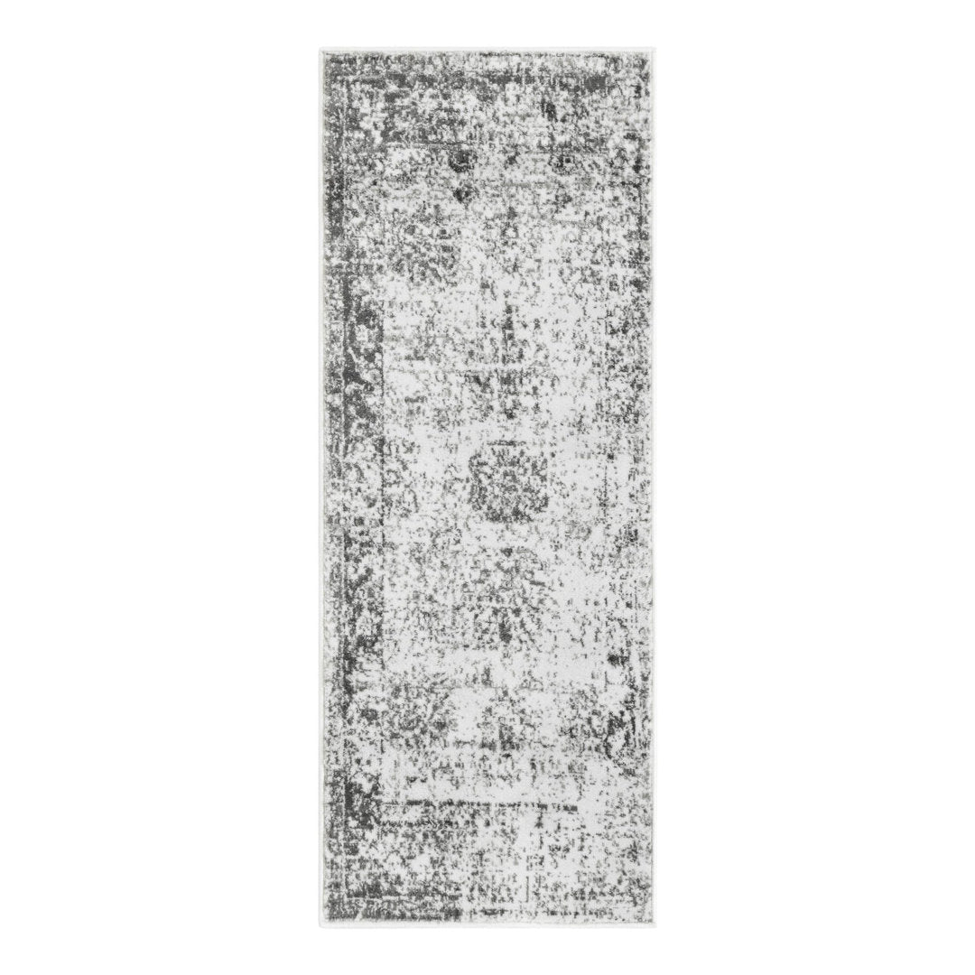 Brandt Floral Gray Area Rug Mistana™ Rug Size: Runner 2' x 5'2"