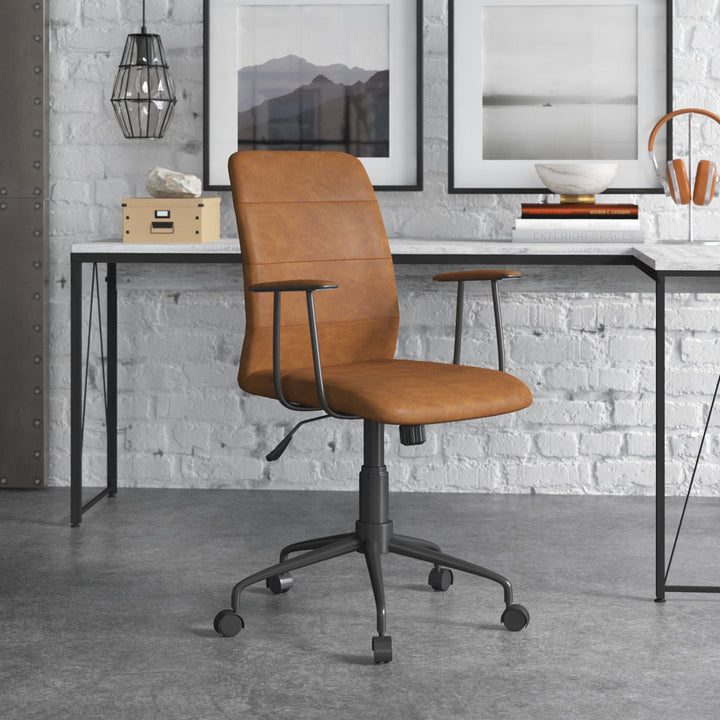 Zion Task Chair Steelside™ Upholstery Color: Brown
