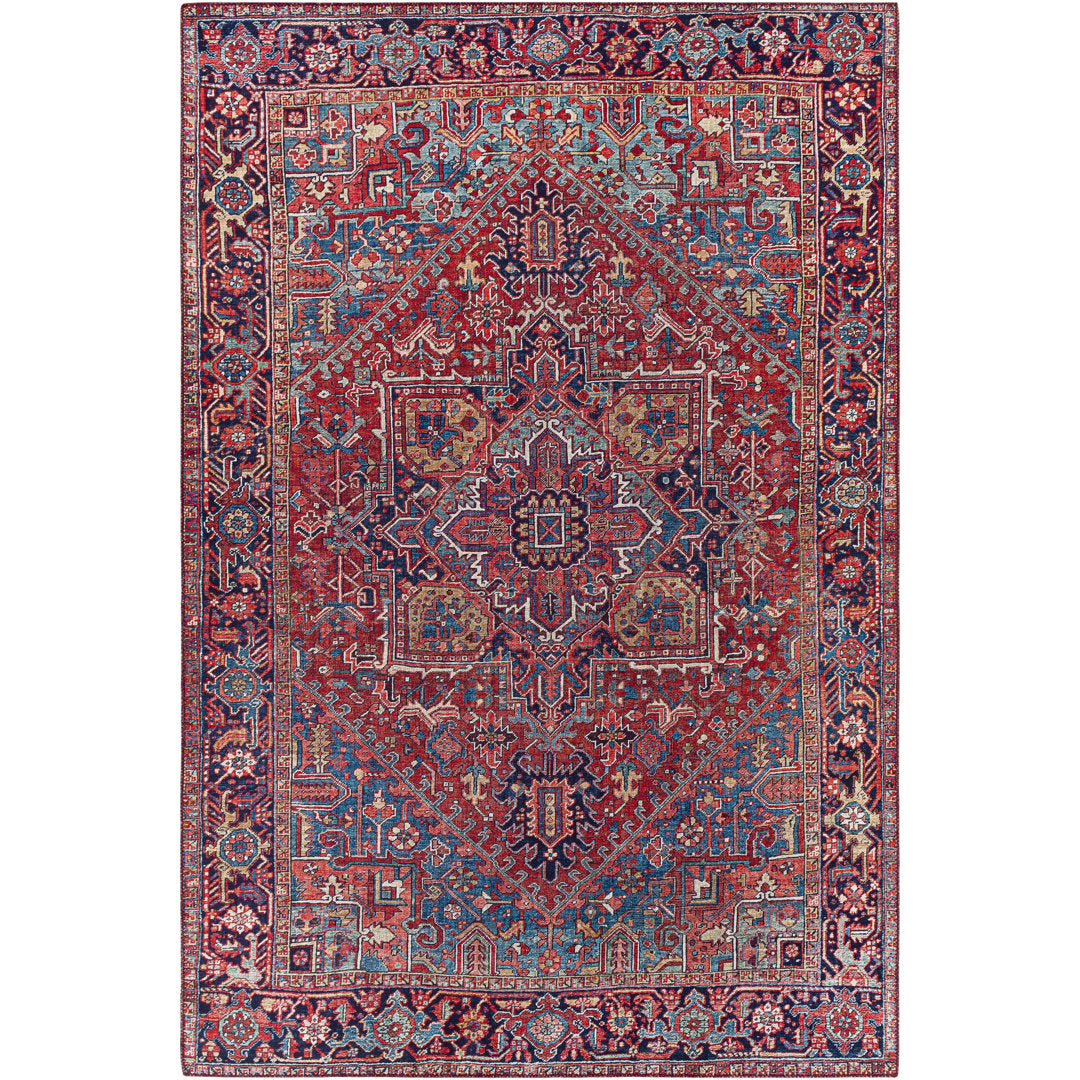 Fleckenstein Oriental Burgandy Area Rug Langley Street® Rug Size: Rectangle 9' x 12'