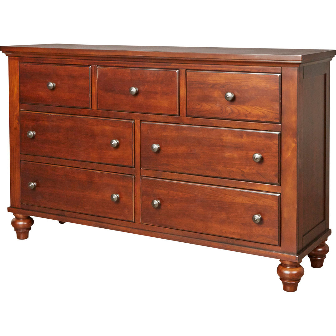 Cobos 7 Drawer 61" W Solid Wood Dresser Lark Manor™