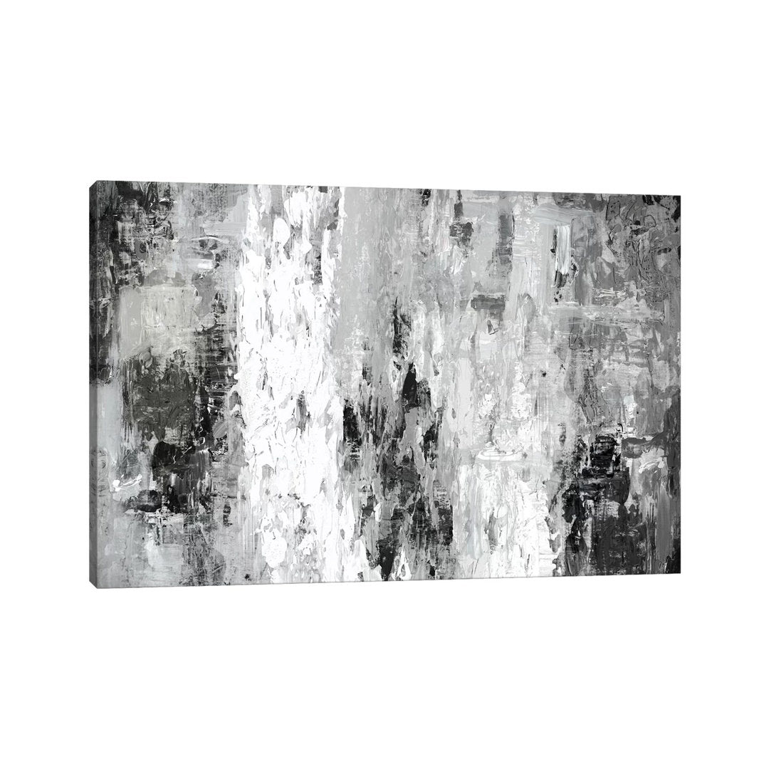 Black And White Abstract IV by PI Studio - Wrapped Canvas Print The Twillery Co.® Size: 8" H x 12" W x 0.75" D Format: Wrapped Canvas