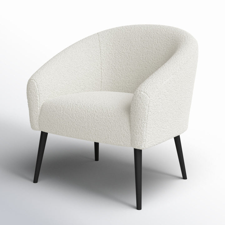 Tisch 30.5" W Barrel Chair Wrought Studio™ Leg Color: Matte Black